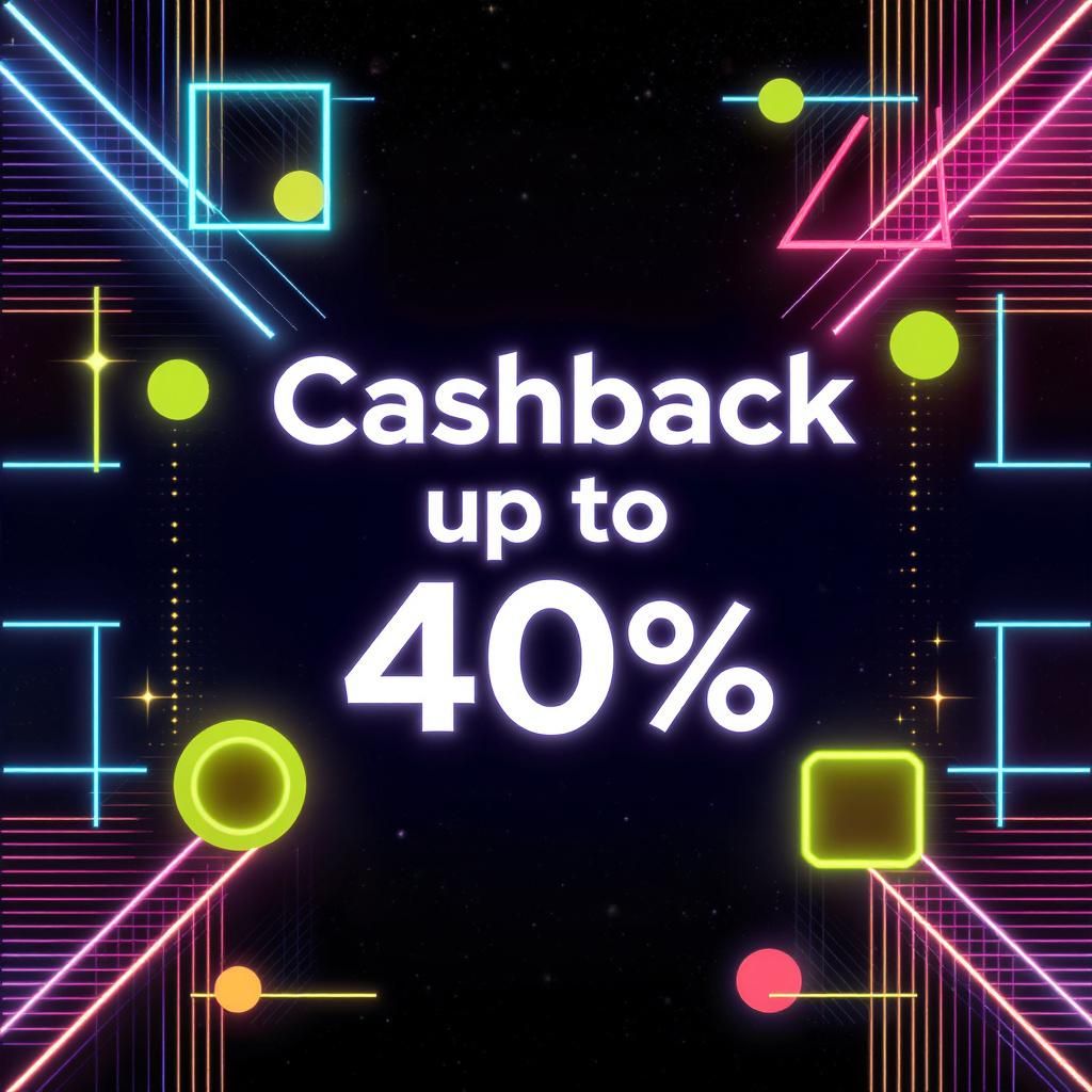 Cashback up to 40% Cashback up to 40%